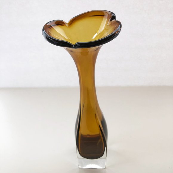 VTG ASEDA GLASBRUK ART GLASS VASE BO BORGSTROM - Picture 2 of 4